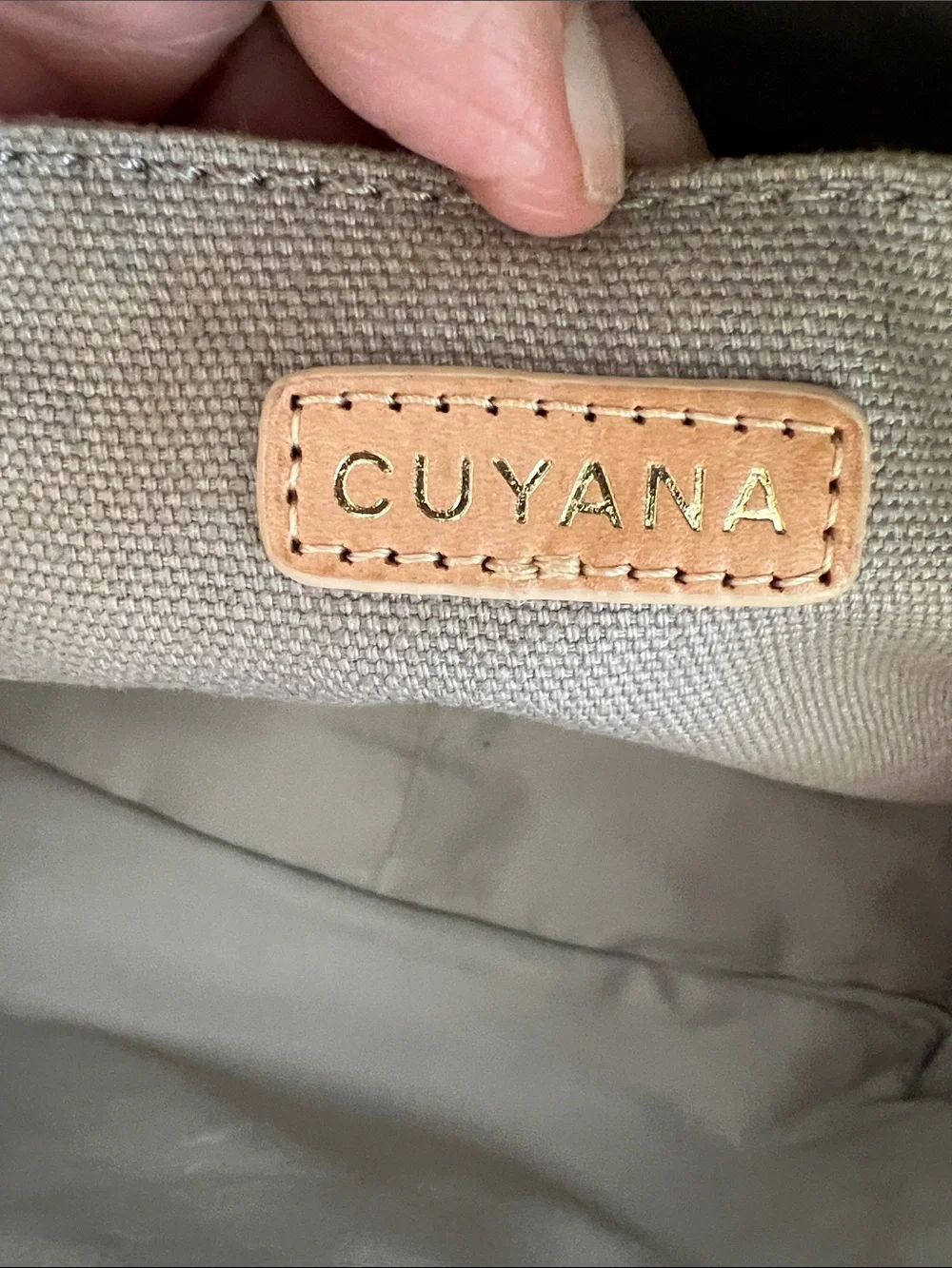 Cuyana structured canvas